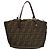 FENDI Zucca Canvas Handtasche Schwarz Braun Auth ep8782 - Ansicht 2