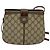 GUCCI GG Supreme Web Borsa Sherry Linea PVC Beige Oro 10 02 037 Auth 119034 D'oro - vista 13