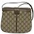 GUCCI GG Supreme Web Borsa Sherry Linea PVC Beige Oro 10 02 037 Auth 119034 D'oro - vista 2