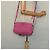 Borsa a mano in pelle Miu Miu Matelassé Bijoux 2way Rosa Argento Auth 119162 - vista 23