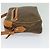 ETRO Borsa a Spalla Paisley PVC Marrone Oro Auth am8284 D'oro - vista 3