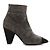 Botines de tacón Chanel en ante gris - vista 2