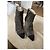 Botines de tacón Chanel en ante gris - vista 7