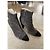 Botines de tacón Chanel en ante gris - vista 9