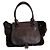 Borsa tote Longchamp in pelle e camoscio nero