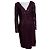 Vera Wang Spitzenkleid in Lila mit V-Ausschnitt