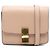 Classic Box Céline Celine Caixa Clássica Pequena de Couro de Bezerro Rosa