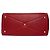 Hermès Borsa Boston Rossa Clemence Hermes Victoria 43 Rosso - vista 4