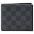 Louis Vuitton Damier Graphite Leather Wallet Black Cloth  ref.2208413