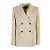 NWT Isabel Marant Étoile Daleyo Blazer de pana de doble botonadura crema 36 Beige