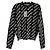 BALENCIAGA RUNDHALSPULLOVER MIT LOGO IN SCHWARZ/WEISS. Weiß