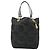 Borsa Tote Coach in tela nera e oro Auth bs24943 - vista 2
