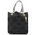 Borsa Tote Coach in tela nera e oro Auth bs24943 - vista 3