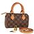 LOUIS VUITTON Borsa a Mano Mini Speedy Damier Ebene SPO N41536 LV Auth 117814SM