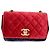 CHANEL Matelassé Camelia Borsa a Spalla con Catena Velluto Rosso CC Auth KD378SM Blu navy - vista 2
