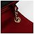 CHANEL Matelassé Camelia Borsa a Spalla con Catena Velluto Rosso CC Auth KD378SM Blu navy - vista 21