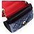 CHANEL Matelassé Camelia Borsa a Spalla con Catena Velluto Rosso CC Auth KD378SM Blu navy - vista 37