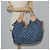 LOUIS VUITTON Borsa a Spalla XL in Denim Monogram Blu M95515 LV Auth am8184SM - vista 23
