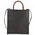 Céline CELINE Triomphe Borsa Tote Verticale in PVC Pelle Nera Oro Auth nb490M Nero D'oro - vista 3