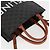 Céline CELINE Triomphe Borsa Tote Verticale in PVC Pelle Nera Oro Auth nb490M Nero D'oro - vista 6