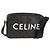 Céline Borsa a Spalla CELINE Triomphe in Pelle PVC Nera e Oro Auth nb463M Nero D'oro