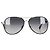 Timeless Chanel Leder CC Aviator Pilot Winter Sonnenbrille aus grauem Metall