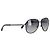 Timeless Chanel Leder CC Aviator Pilot Winter Sonnenbrille aus grauem Metall - Ansicht 2