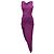 Vestido maxi drapeado Vivienne Westwood en algodón violeta Púrpura