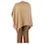 Crimson Beige klassischer Poncho - Einheitsgröße