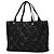 Chanel Borsa in Nylon della Vecchia Linea di Viaggio Nera Nero - vista 2