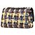 Chanel Giallo Medio Classico Tweed Doppio Flap - vista 2