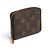 Billetera compacta Louis Vuitton Zippy LV Monogram y cuero Castaño - vista 2