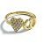 Anello Cuore Blu CD Donna Christian Dior