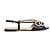 Sandali Fendi Perle FR38 Pelle Nera Sandali piatti con Perle Eleganti UK5 US7.5 Nuovi Nero
