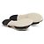 Sandali Fendi Perle FR38 Pelle Nera Sandali piatti con Perle Eleganti UK5 US7.5 Nuovi Nero - vista 4