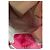 Pliage Rote Longchamp-Tasche mit braunen Lederdetails Bordeaux - Ansicht 4