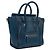 Borsa Céline Mini Phantom Luggage in pelle blu Blu scuro - vista 2
