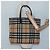 Burberry Nova Check Blue Label Tote Bag aus Wolle Beige Silber Authentisch 121808 - Ansicht 19