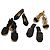 BALLY Fendi Chloe Sandali in Pelle 4Set Bianco Nero Marrone Auth ti3052