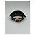 Bracciale in pelle vintage Dior nero e rosso - vista 5