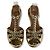 Sandali metallici piatti Alaïa D'oro Gold hardware