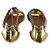 Sandali metallici piatti Alaïa D'oro Gold hardware - vista 4
