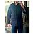 Camicia Louis Vuitton in cotone blu navy Taglia L - vista 13