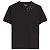 The Kooples Camiseta de algodón negra con pines S Negro