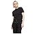 The Kooples Camiseta de algodón negra con pines S Negro - vista 2