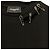The Kooples Camiseta de algodón negra con pines S Negro - vista 4