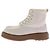 Stivaletti Hogan in pelle con lacci kaki Cachi - vista 3