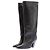 Botas de cuero negras Tommy Hilfiger Talla 38 Negro