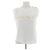 Canottiera Balmain bianca in cotone Bianco