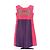Alberta Ferretti Bicolor Kurzes Kleid mit Strass Pink